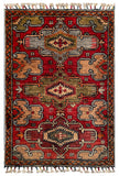 26491-Chobi Ziegler Hand-Knotted/Handmade Afghan Rug/Carpet Modern Authentic/Size: 2'9" x 1'9"