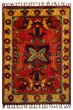 26510-Chobi Ziegler Hand-Knotted/Handmade Afghan Rug/Carpet Modern Authentic/Size: 3'0" x 2'0"