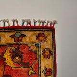 26510-Chobi Ziegler Hand-Knotted/Handmade Afghan Rug/Carpet Modern Authentic/Size: 3'0" x 2'0"