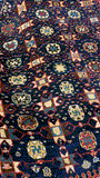 27957-Hamadan Hand-Knotted/Handmade Persian Rug/Carpet Tribal/Nomadic Authentic/ Size: 11'3" x 4'6"/343cm x 137cm