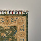 26316-Chobi Ziegler Hand-Knotted/Handmade Afghan Rug/Carpet Modern Authentic/Size: 3'0" x 1'9"