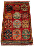 26509-Chobi Ziegler Hand-Knotted/Handmade Afghan Rug/Carpet Modern Authentic/Size: 3'0" x 1'9"
