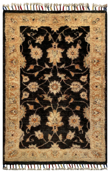 26522-Chobi Ziegler Hand-Knotted/Handmade Afghan Rug/Carpet Modern Authentic/Size: 2'9" x 2'0"