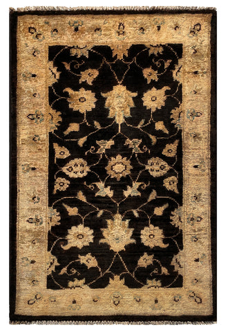 26519-Chobi Ziegler Hand-Knotted/Handmade Afghan Rug/Carpet Modern Authentic/Size: 3'1" x 2'0"/94cm x 61cm