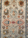 26526-Chobi Ziegler Hand-Knotted/Handmade Afghan Rug/Carpet Modern Authentic/Size: 2'8" x 1'9"