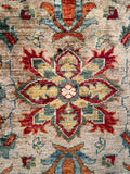 26521-Chobi Ziegler Hand-Knotted/Handmade Afghan Rug/Carpet Modern Authentic/Size: 2'9" x 2'0"