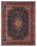 27968-Kashan Hand-Knotted/Handmade Persian Rug/Carpet Traditional/Authentic/Size: 12'8" x 9'7" /386cm x 292cm