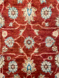 26524-Chobi Ziegler Hand-Knotted/Handmade Afghan Rug/Carpet Modern Authentic/Size: 2'8" x 1'8"