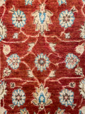 26524-Chobi Ziegler Hand-Knotted/Handmade Afghan Rug/Carpet Modern Authentic/Size: 2'8" x 1'8"