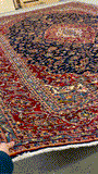 27968-Kashan Hand-Knotted/Handmade Persian Rug/Carpet Traditional/Authentic/Size: 12'8" x 9'7" /386cm x 292cm