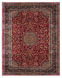 27965-Mashad Hand-Knotted/Handmade Persian Rug/Carpet Traditional Authentic/ Size: 12'7" x 9'10"/384cm x 300cm