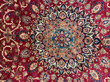 27965-Mashad Hand-Knotted/Handmade Persian Rug/Carpet Traditional Authentic/ Size: 12'7" x 9'10"/384cm x 300cm