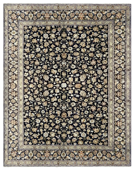 27967-Kashan Hand-Knotted/Handmade Persian Rug/Carpet Traditional/Authentic/Size: 13'4" x 10'5" /406cm x 318cm