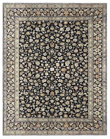 27967-Kashan Hand-Knotted/Handmade Persian Rug/Carpet Traditional/Authentic/Size: 13'4" x 10'5" /406cm x 318cm