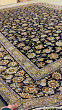 27967-Kashan Hand-Knotted/Handmade Persian Rug/Carpet Traditional/Authentic/Size: 13'4" x 10'5" /406cm x 318cm