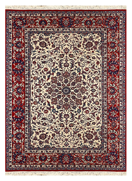 27961- Isfahan Persian Hand-Knotted Authentic/Traditional Carpet/Rug/ Size: 9'10" x 7'0"/300cm x 213cm