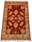 26529-Chobi Ziegler Hand-Knotted/Handmade Afghan Rug/Carpet Modern Authentic/Size: 2'9" x 1'9"