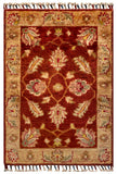 26529-Chobi Ziegler Hand-Knotted/Handmade Afghan Rug/Carpet Modern Authentic/Size: 2'9" x 1'9"