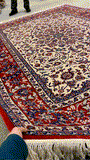 27961- Isfahan Persian Hand-Knotted Authentic/Traditional Carpet/Rug/ Size: 9'10" x 7'0"/300cm x 213cm
