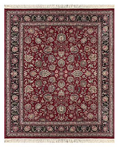 27963- Chobi Ziegler Hand-knotted/Handmade Indian Rug/Carpet Traditional Authentic/Size: 10'0" x 8'1"/305cm x 246cm