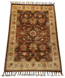 26299-Chobi Ziegler Hand-Knotted/Handmade Afghan Rug/Carpet Modern Authentic/Size: 2'8" x 1'9"