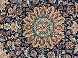 27962- Isfahan Persian Hand-Knotted Authentic/Traditional Carpet/Rug/ Size: 8'0" x 5'9"/255cm x 175cm