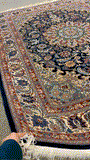 27962- Isfahan Persian Hand-Knotted Authentic/Traditional Carpet/Rug/ Size: 8'0" x 5'9"/255cm x 175cm