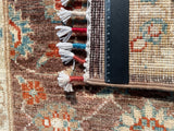 26299-Chobi Ziegler Hand-Knotted/Handmade Afghan Rug/Carpet Modern Authentic/Size: 2'8" x 1'9"