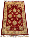 26307-Chobi Ziegler Hand-Knotted/Handmade Afghan Rug/Carpet Modern Authentic/Size: 3'1" x 2'0"