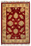 26307-Chobi Ziegler Hand-Knotted/Handmade Afghan Rug/Carpet Modern Authentic/Size: 3'1" x 2'0"