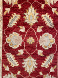 26307-Chobi Ziegler Hand-Knotted/Handmade Afghan Rug/Carpet Modern Authentic/Size: 3'1" x 2'0"