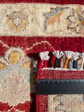 26307-Chobi Ziegler Hand-Knotted/Handmade Afghan Rug/Carpet Modern Authentic/Size: 3'1" x 2'0"