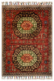 26486-Chobi Ziegler Hand-Knotted/Handmade Afghan Rug/Carpet Modern Authentic/Size: 2'8" x 1'8"