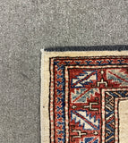 25357-Royal Kazak Hand-Knotted/Handmade Afghan Rug/Carpet Tribal/Nomadic Authentic/ Size: 11'4" x 2'9"/345m x 84cm