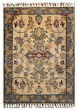 26514-Chobi Ziegler Hand-Knotted/Handmade Afghan Rug/Carpet Modern Authentic/Size: 2'9" x 2'0"