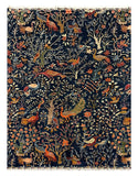 27815-Chobi Ziegler Handmade/Hand-knotted Afghan Rug/Carpet Tribal/Nomadic Authentic/ Size: 7'5" x 5'5" / 226cm x 175cm
