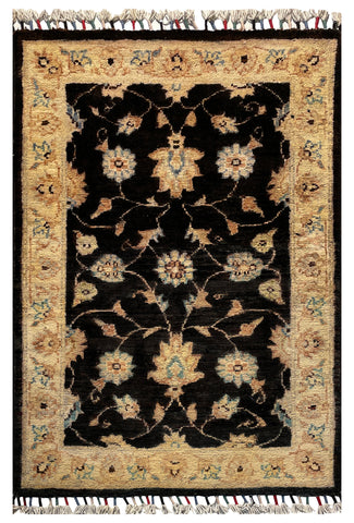 26518-Chobi Ziegler Hand-Knotted/Handmade Afghan Rug/Carpet Modern Authentic/Size: 3'1" x 2'0"/94cm x 61cm