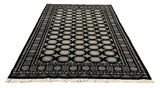 27592-Bokhara Hand-Knotted/Handmade Pakistani Rug/Carpet Tribal/Nomadic Authentic/ Size: 8'2" x 5'7"/249 cm × 170 cm