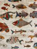 27907- Royal Chobi Ziegler Afghan Hand-Knotted Contemporary/Traditional/Size:  8'0" x 5'6"/244cmx 168cm