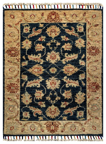 26311-Chobi Ziegler Hand-Knotted/Handmade Afghan Rug/Carpet Modern Authentic/Size: 2'9" x 2'1"/84cm x 64cm