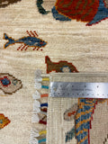 27907- Royal Chobi Ziegler Afghan Hand-Knotted Contemporary/Traditional/Size:  8'0" x 5'6"/244cmx 168cm