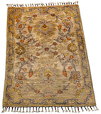 26523-Chobi Ziegler Hand-Knotted/Handmade Afghan Rug/Carpet Modern Authentic/Size: 2'8" x 2'1"