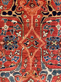27657- Royal Heriz Hand-Knotted/Handmade Afghan Rug/Carpet Traditional/Authentic/Size:  9'3" x 6'1"/282cmx 183cm