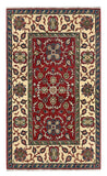 27522-Kazak Hand-Knotted/Handmade Afghan Rug/Carpet Tribal/Nomadic Authentic/ Size: 6'6" x 3'8"/198cm x 142cm