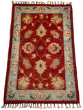 26525-Chobi Ziegler Hand-Knotted/Handmade Afghan Rug/Carpet Modern Authentic/Size: 3'0" x 1'9"