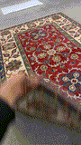 27522-Kazak Hand-Knotted/Handmade Afghan Rug/Carpet Tribal/Nomadic Authentic/ Size: 6'6" x 3'8"/198cm x 142cm