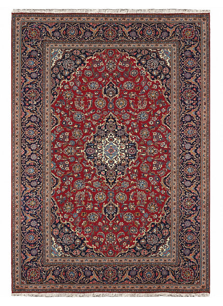 27498-Kashan Hand-Knotted/Handmade Persian Rug/Carpet Traditional/Authentic/Size:  10'1" x 6'7" /307cm x 201cm