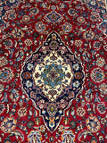 27486-Kashan Hand-Knotted/Handmade Persian Rug/Carpet Traditional/Authentic/Size:  9'5" x 6'6" /287cm x 198cm