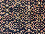27353-Hamadan Hand-Knotted/Handmade Persian Rug/Carpet Tribal/Nomadic Authentic/ Size: 8'8" x 5'5"/263cm x 164cm