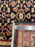 27353-Hamadan Hand-Knotted/Handmade Persian Rug/Carpet Tribal/Nomadic Authentic/ Size: 8'8" x 5'5"/263cm x 164cm